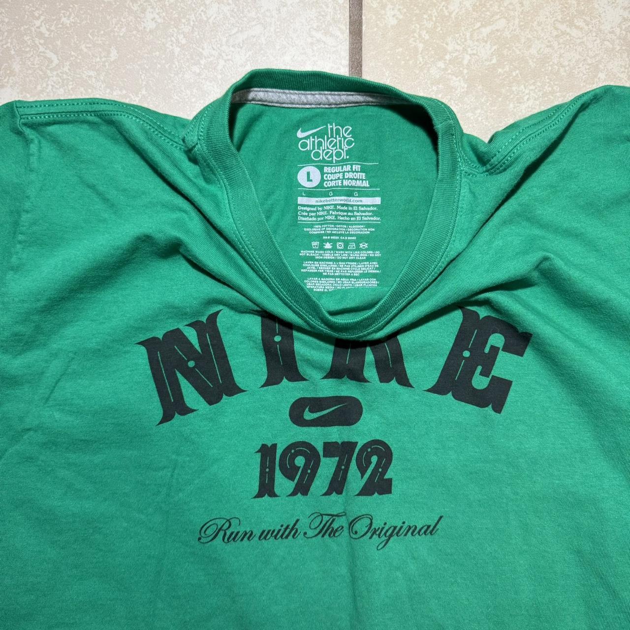 Green Nike 1972 The Athletic Dept T-Shirt #nike - Depop