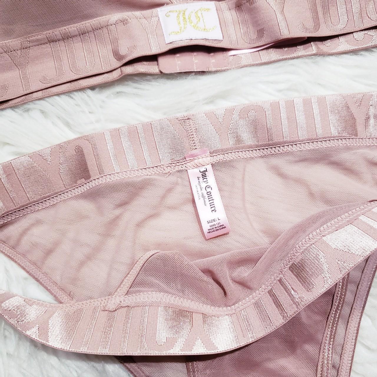 Juicy Couture Intimates Bra and Shorts Set, Size L
