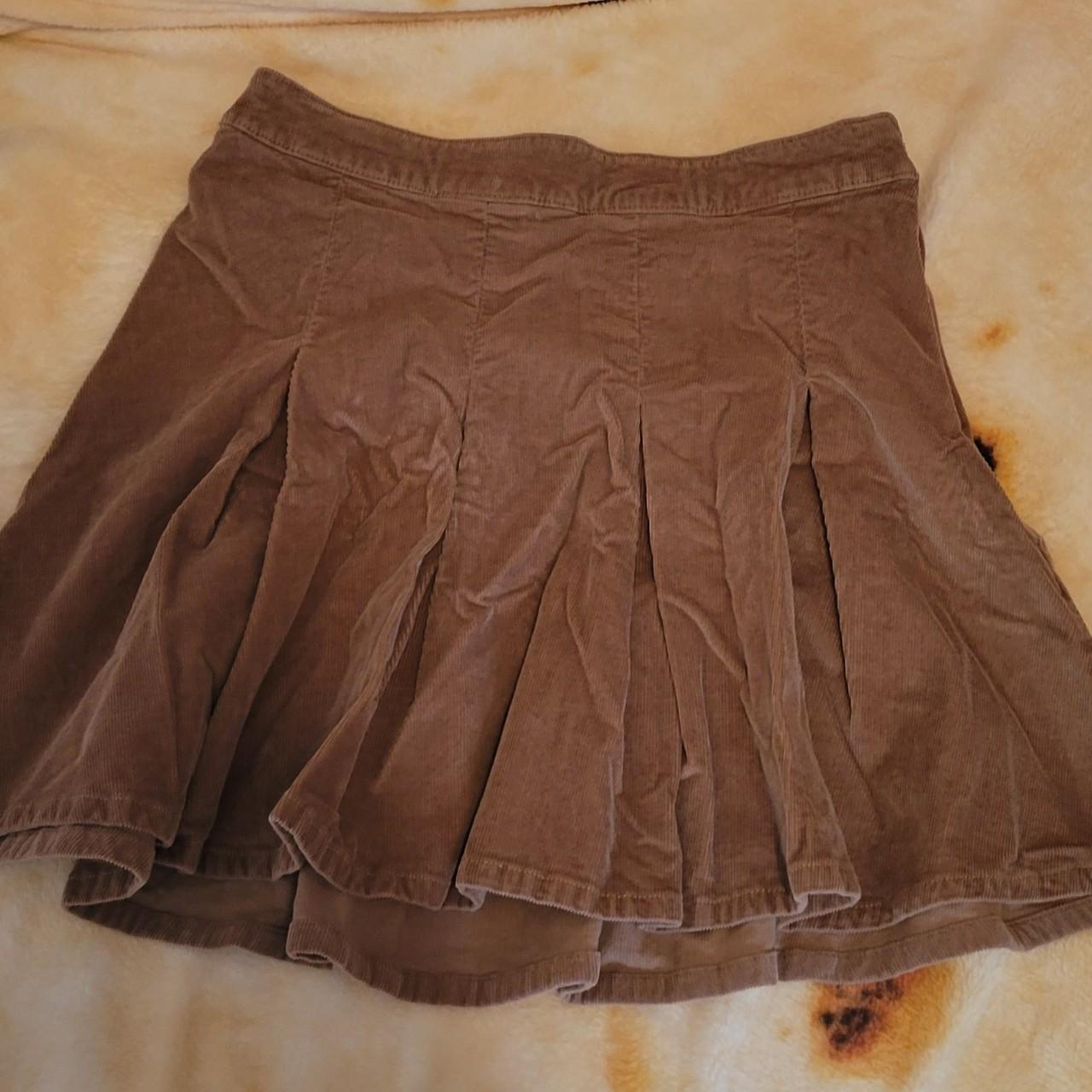 Hollister khaki corduroy skirt Size small and ultra... Depop