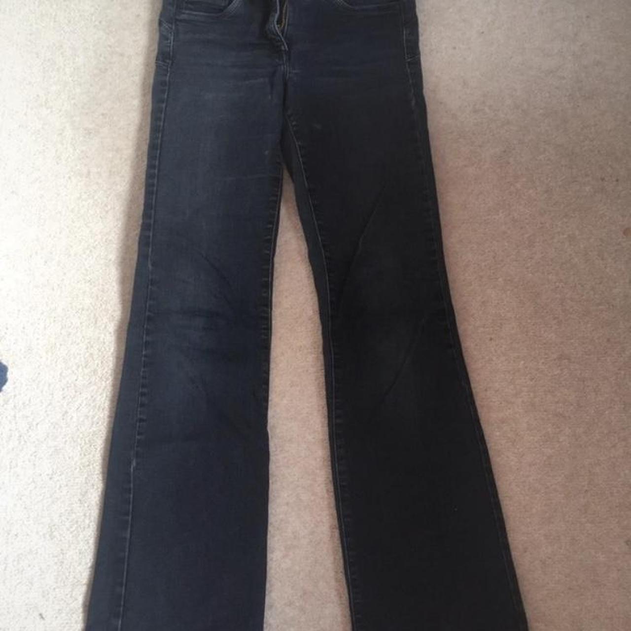 vintage bootcut jeans • black jeans • low waisted... Depop