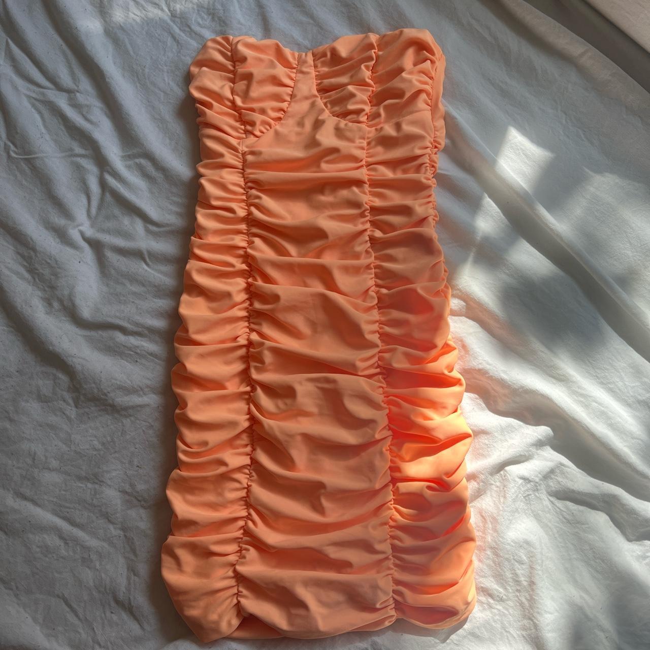 Tiger Mist Women's Orange Dress Depop