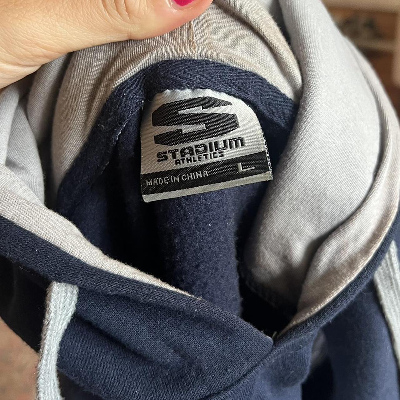 hoodie great condition navy blue with... Depop