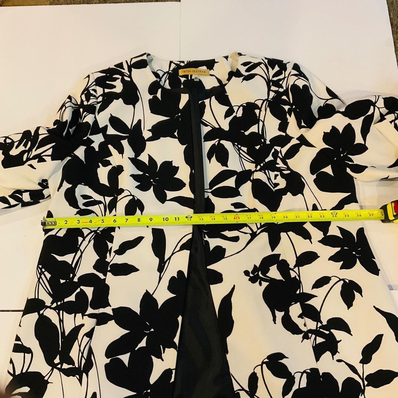 Albert Nipon Women's Tailored jacket - White/Blac… - image 8