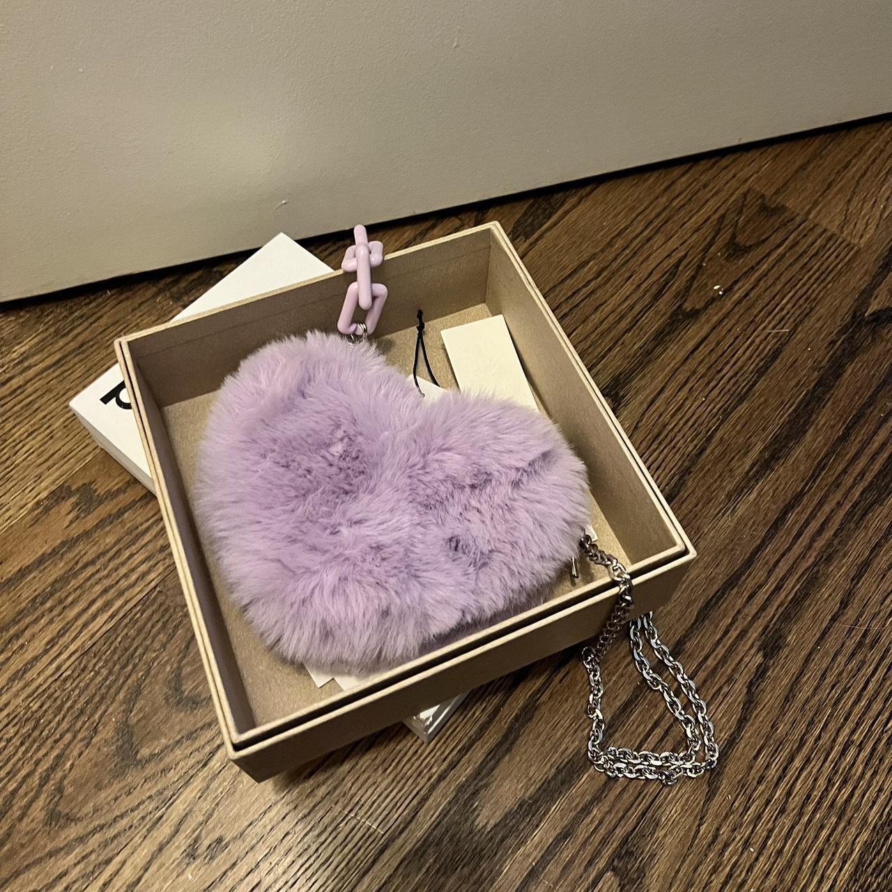 Cute Fluffy Heart-Shaped Handbag with