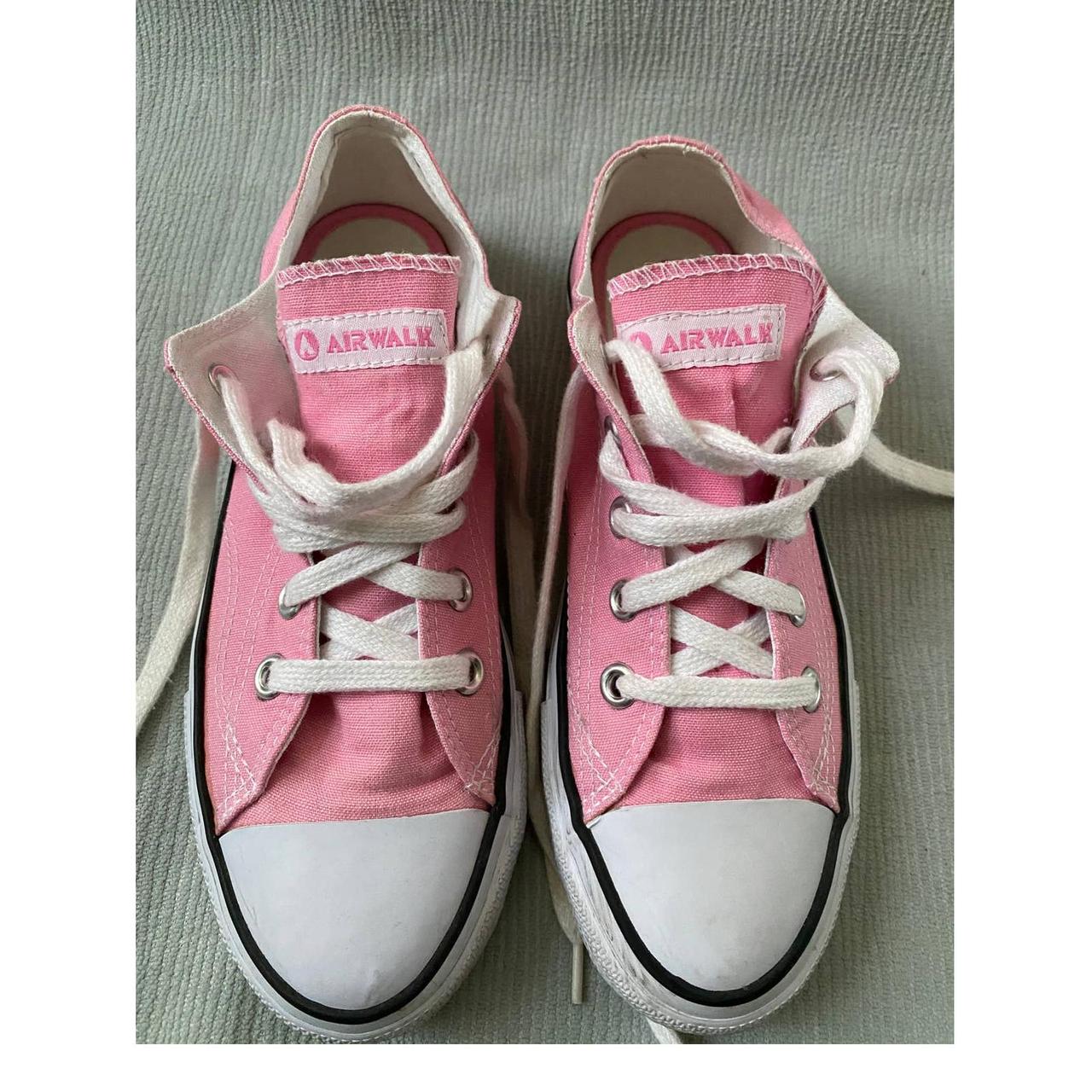 Ladies pink converse top trainers