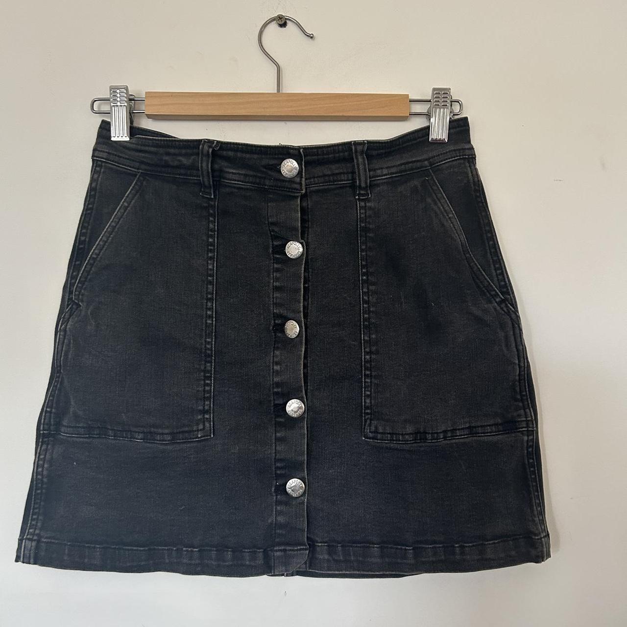 Seafolly black denim miniskirt, size SMALL. Would... Depop