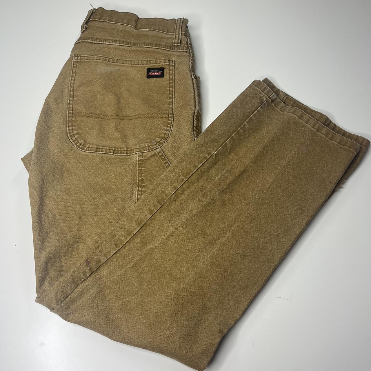 Vintage Brown dickies pants -Size 32:32 -Great... - Depop