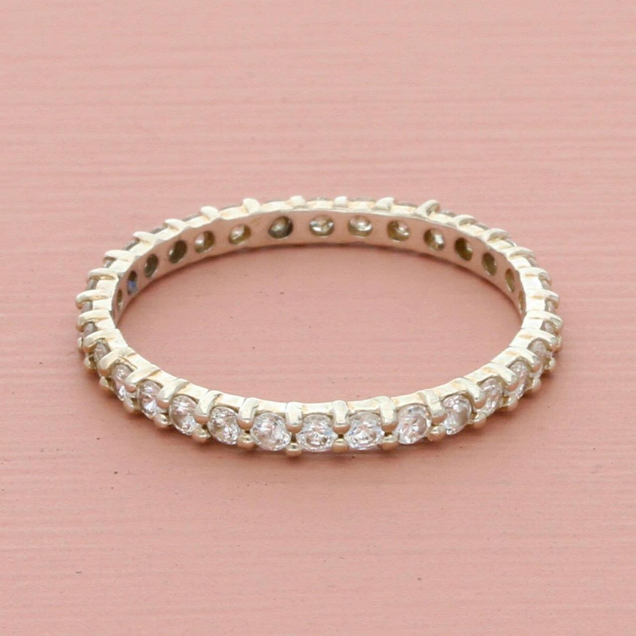 Diamonique eternity sale ring