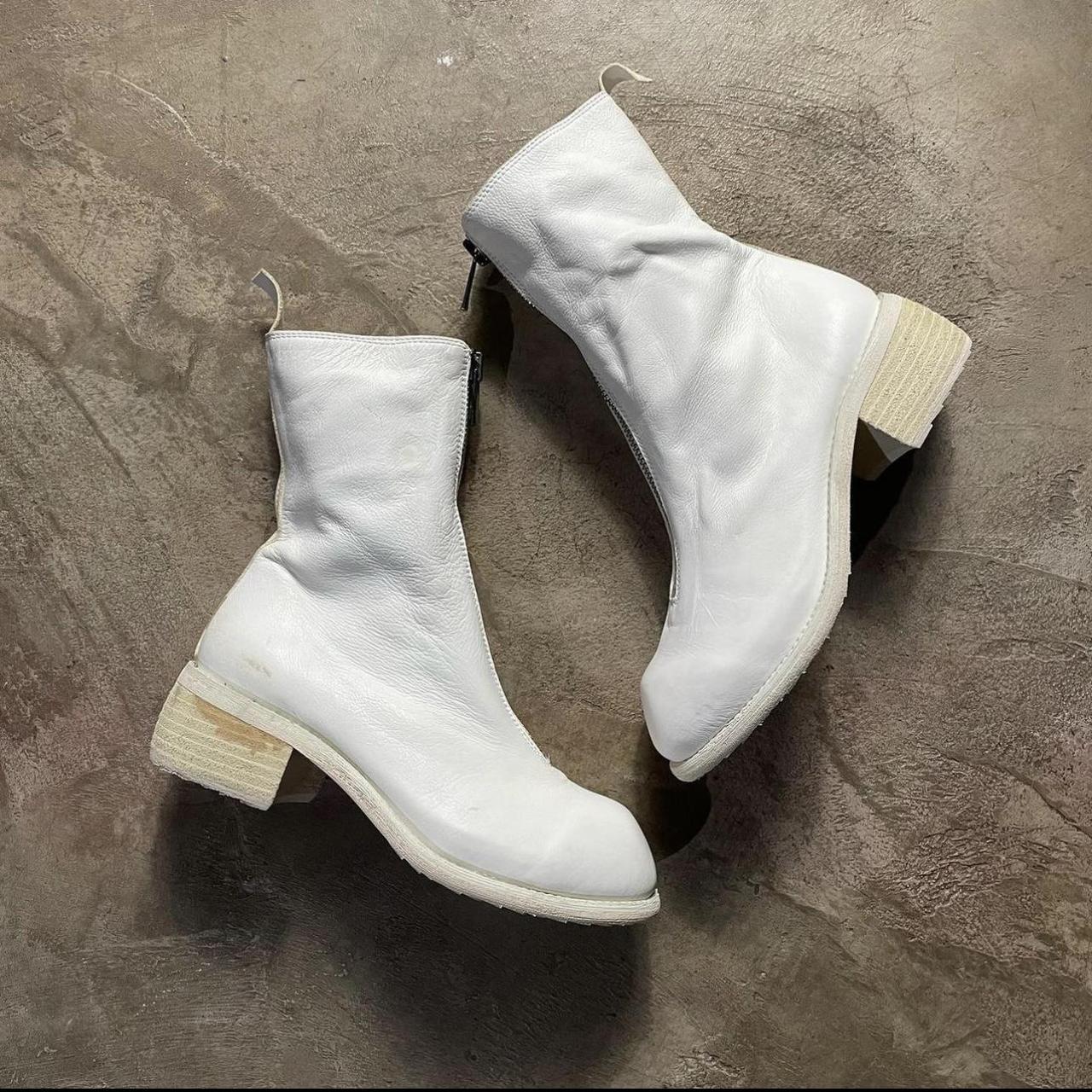 Guidi top boots white