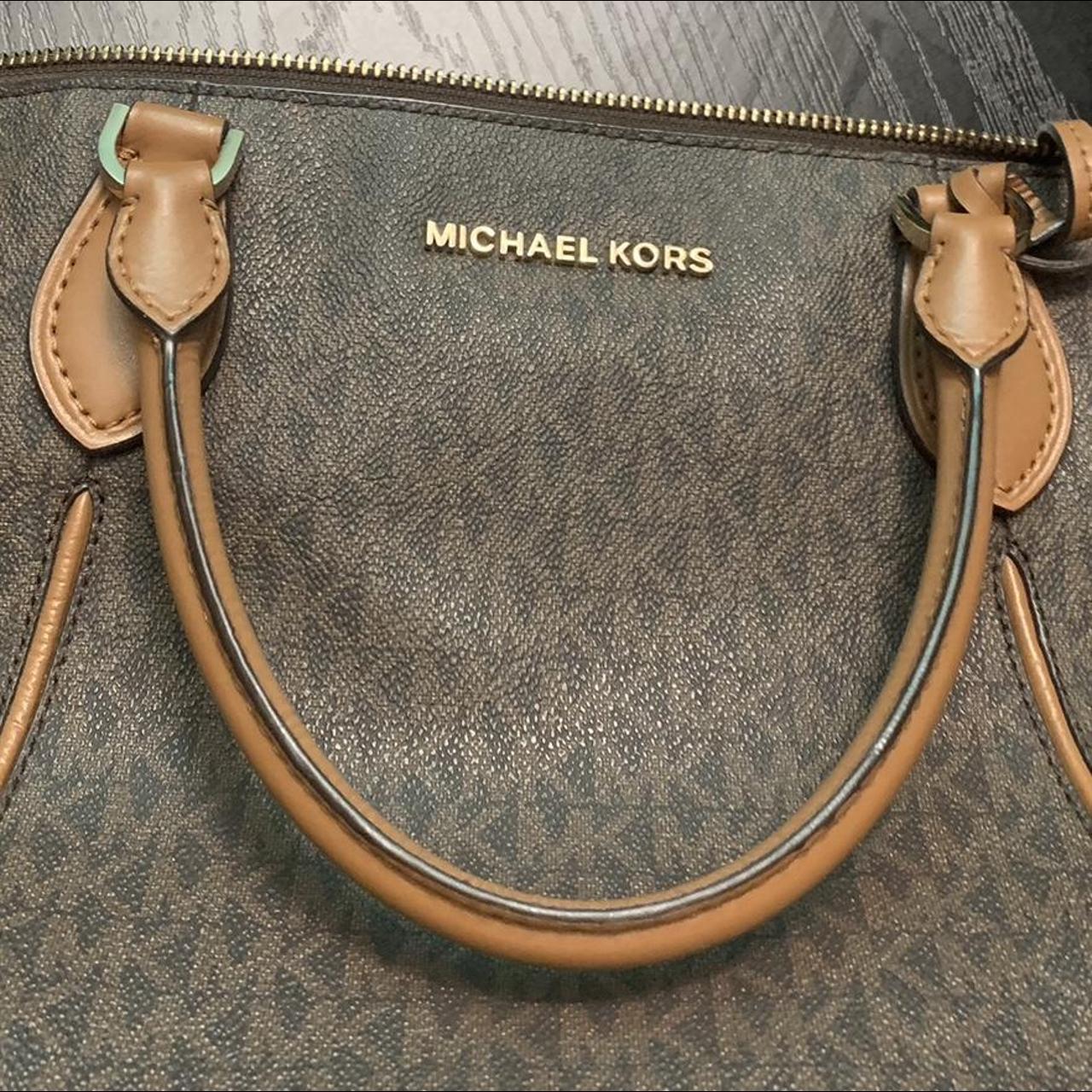 Michael Kors Black And Brown Bag Michael Kors Women's Black and Brown Bag | Depop