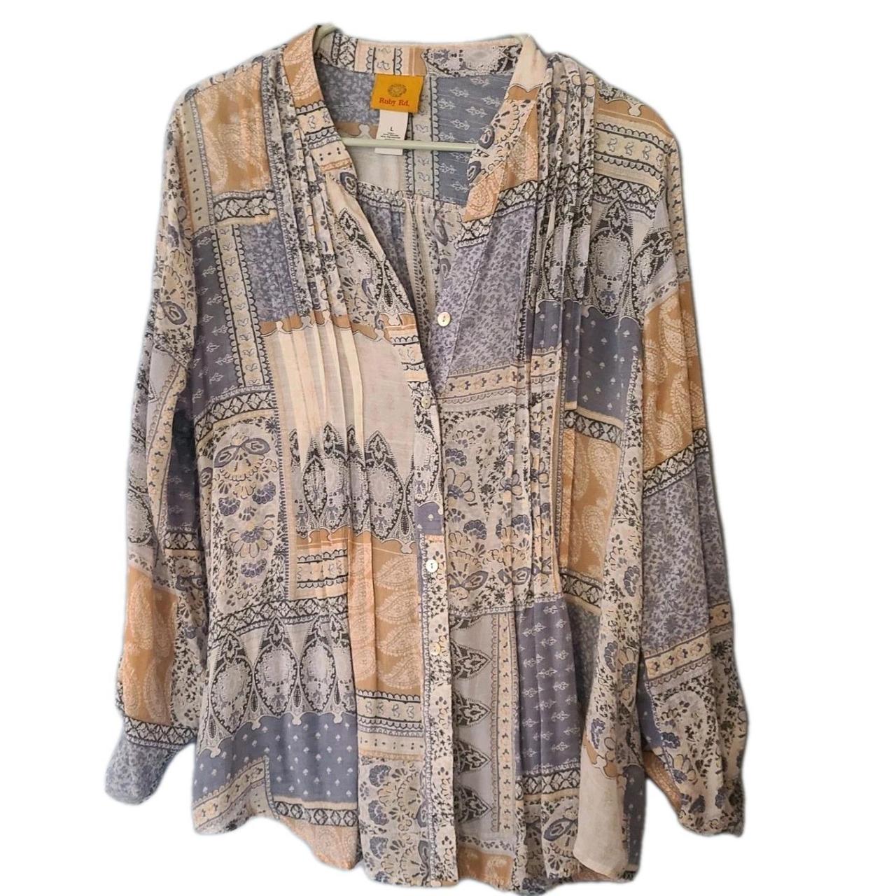 Ruby Rd. Women's Blouse - Multi - L – Ruby Rd. Wo… - image 1