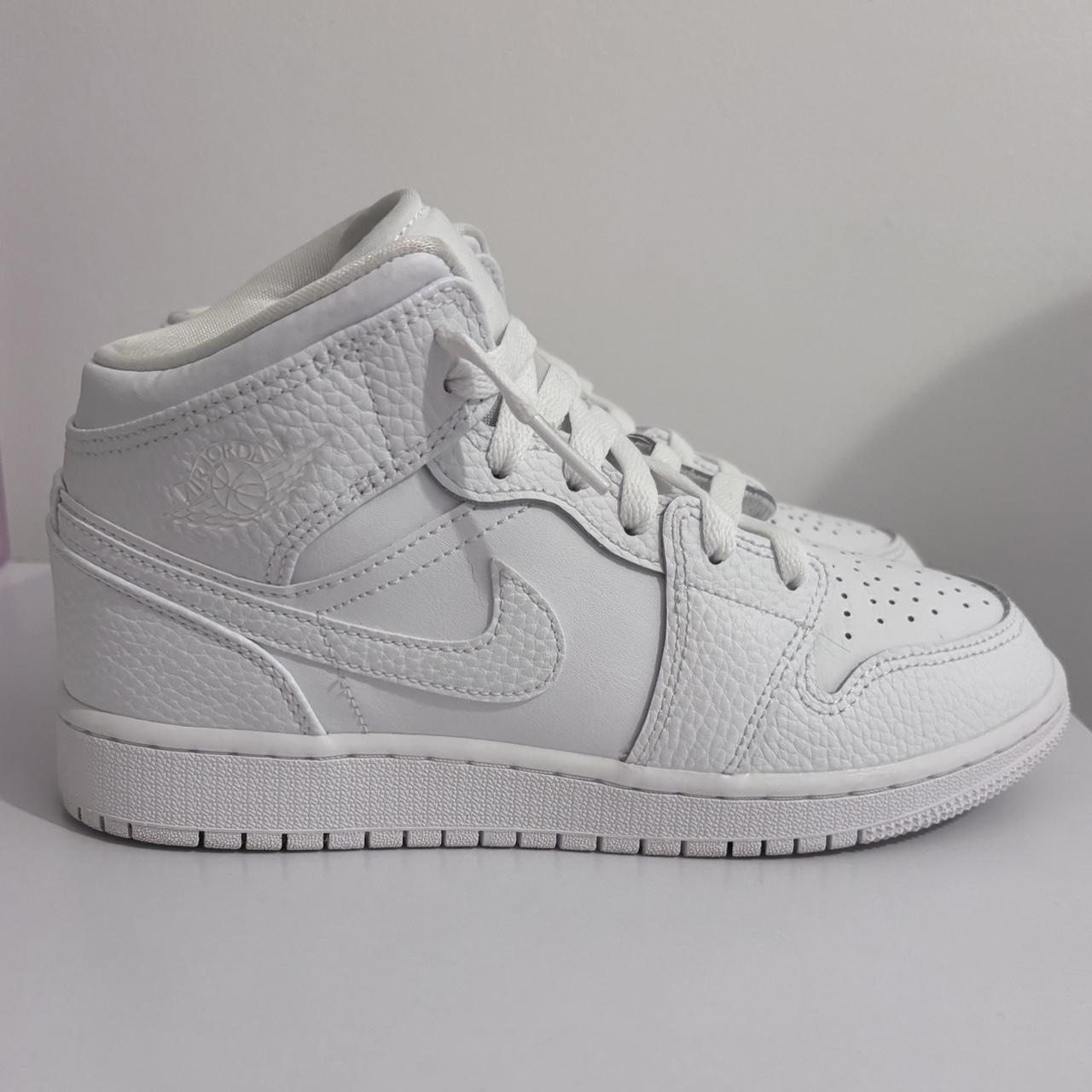 Nike Jordan 1 Mid in White MESSAGE BEFORE BUYING FOR | Depop