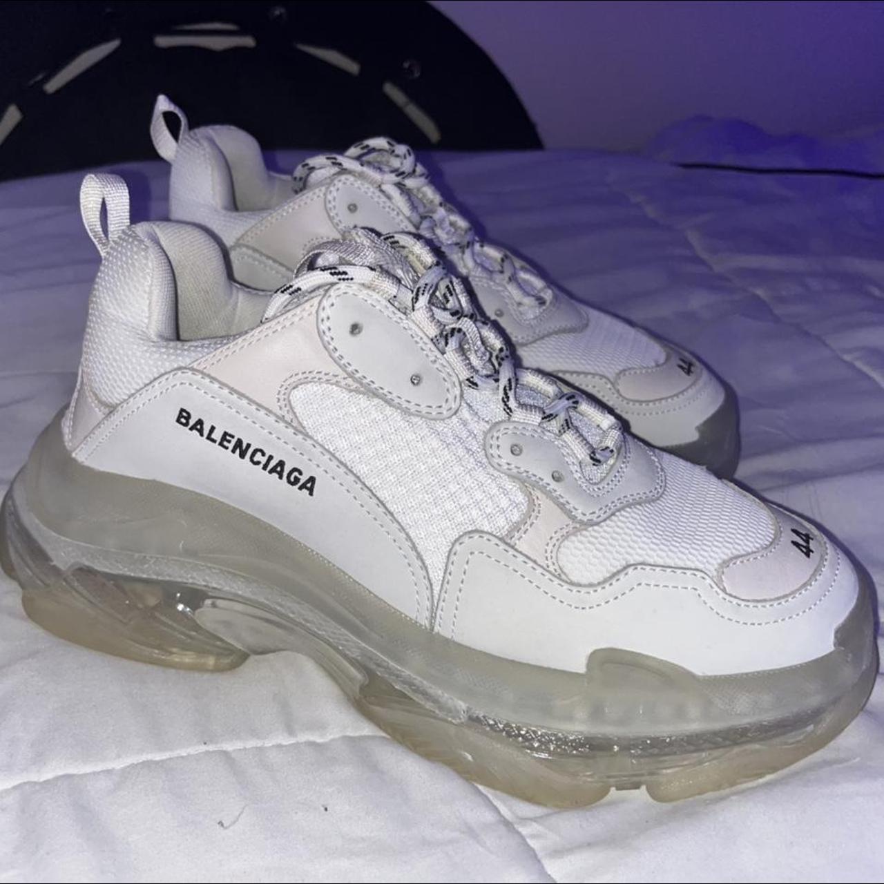 Balenciaga triple store s white clear