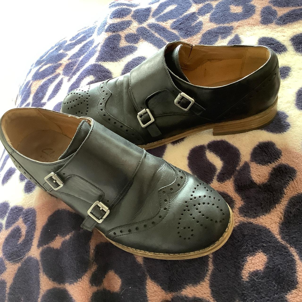 clarks patent brogues