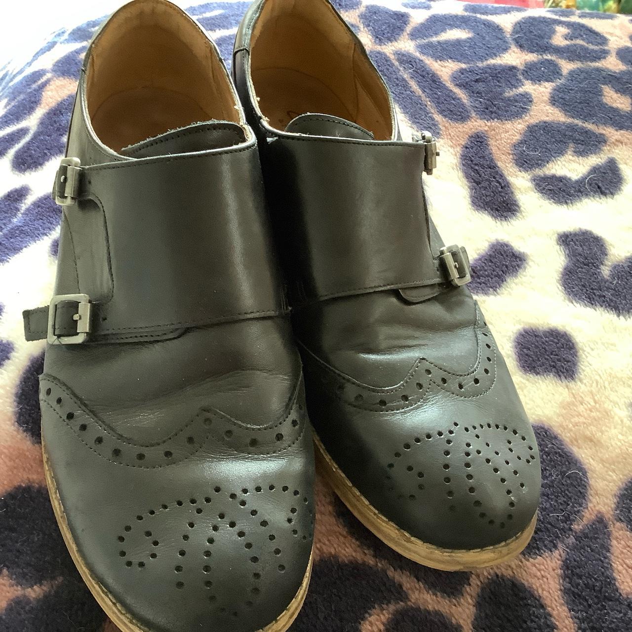 clarks black brogues