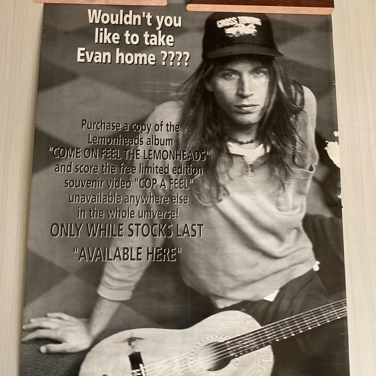 90s “LEMON HEADS” EVAN DANDO ロックT ヴィンテージ Vintage 1988 THE LEMONHEADS Creator Tour Concert Promo Album Evan