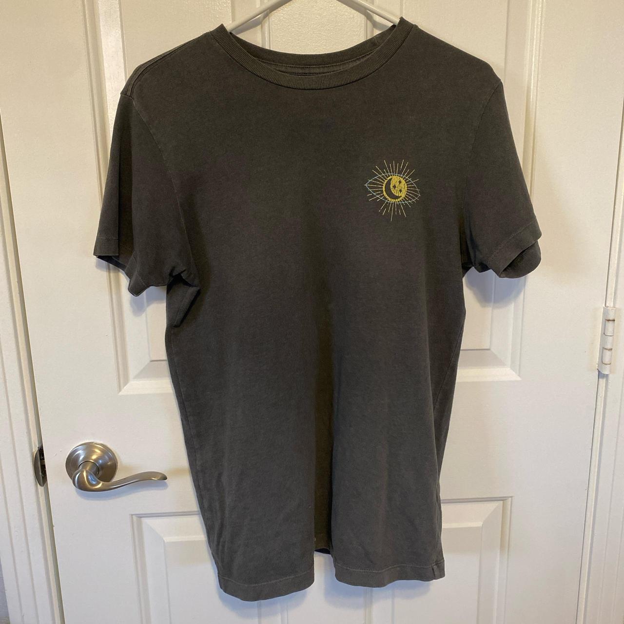 PacSun Women's T-shirt - Black/Yellow - S – black and yellow "inner light" casual tee