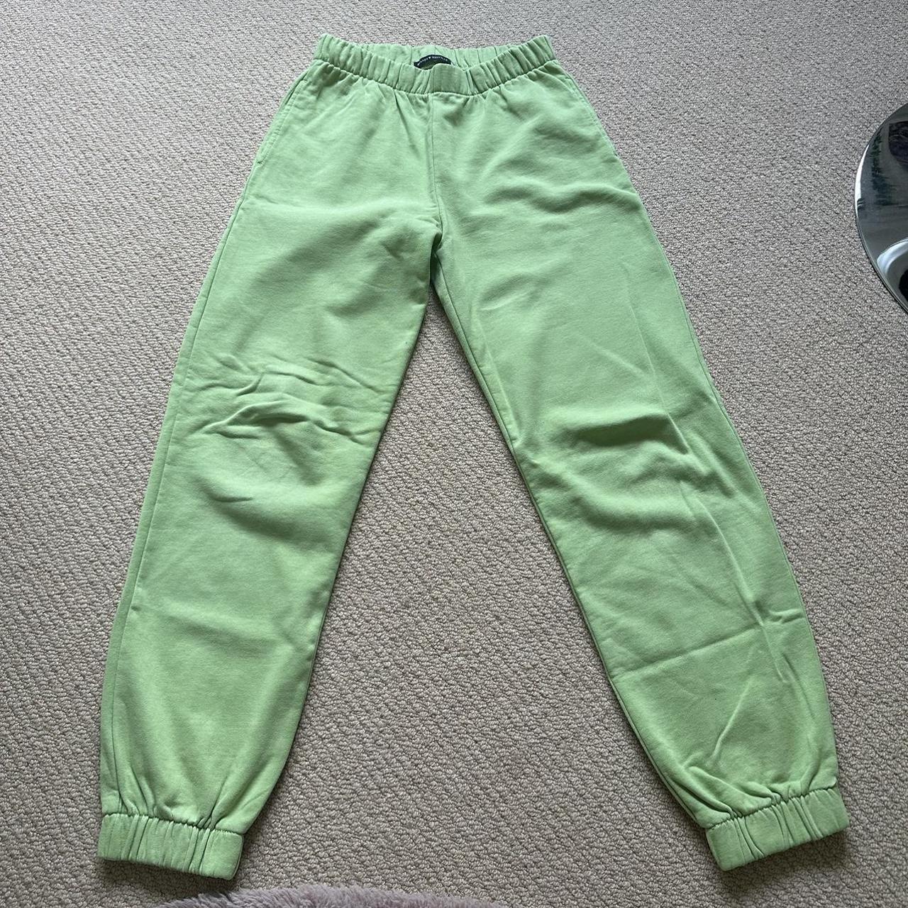 rare brandy melville green sweatpants one size but... Depop
