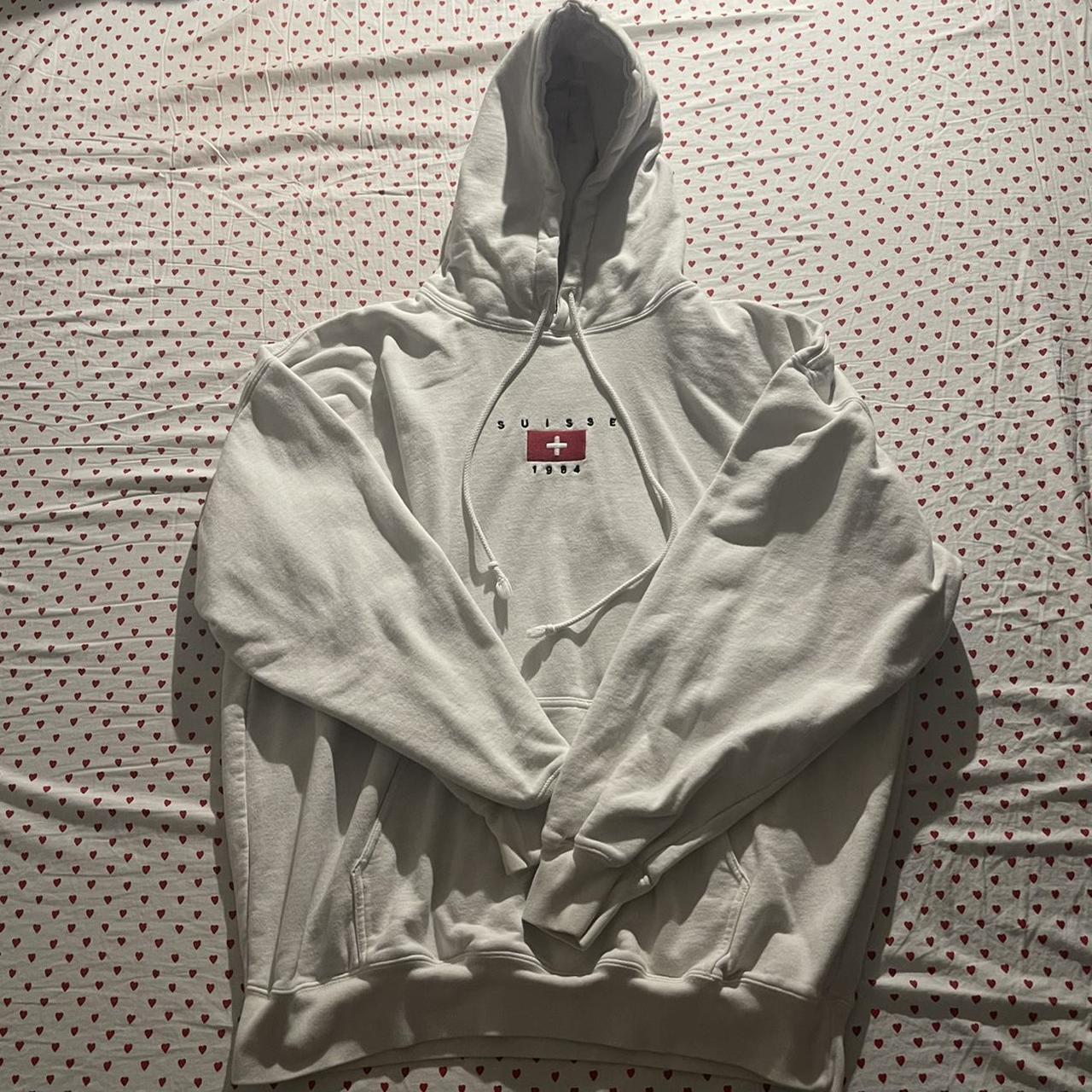 “Suisse 1984” hoodie Brandy Melville, fits xsxl... Depop
