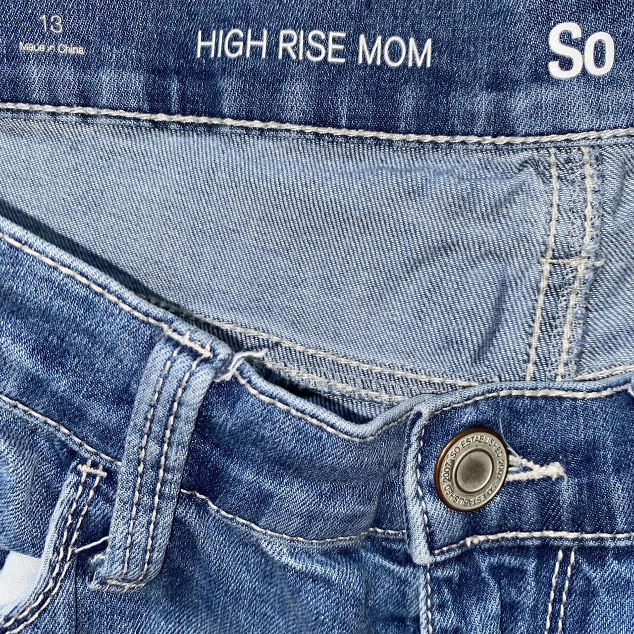 Kohl’s SO distressed ankles high rise mom jeans size... - Depop