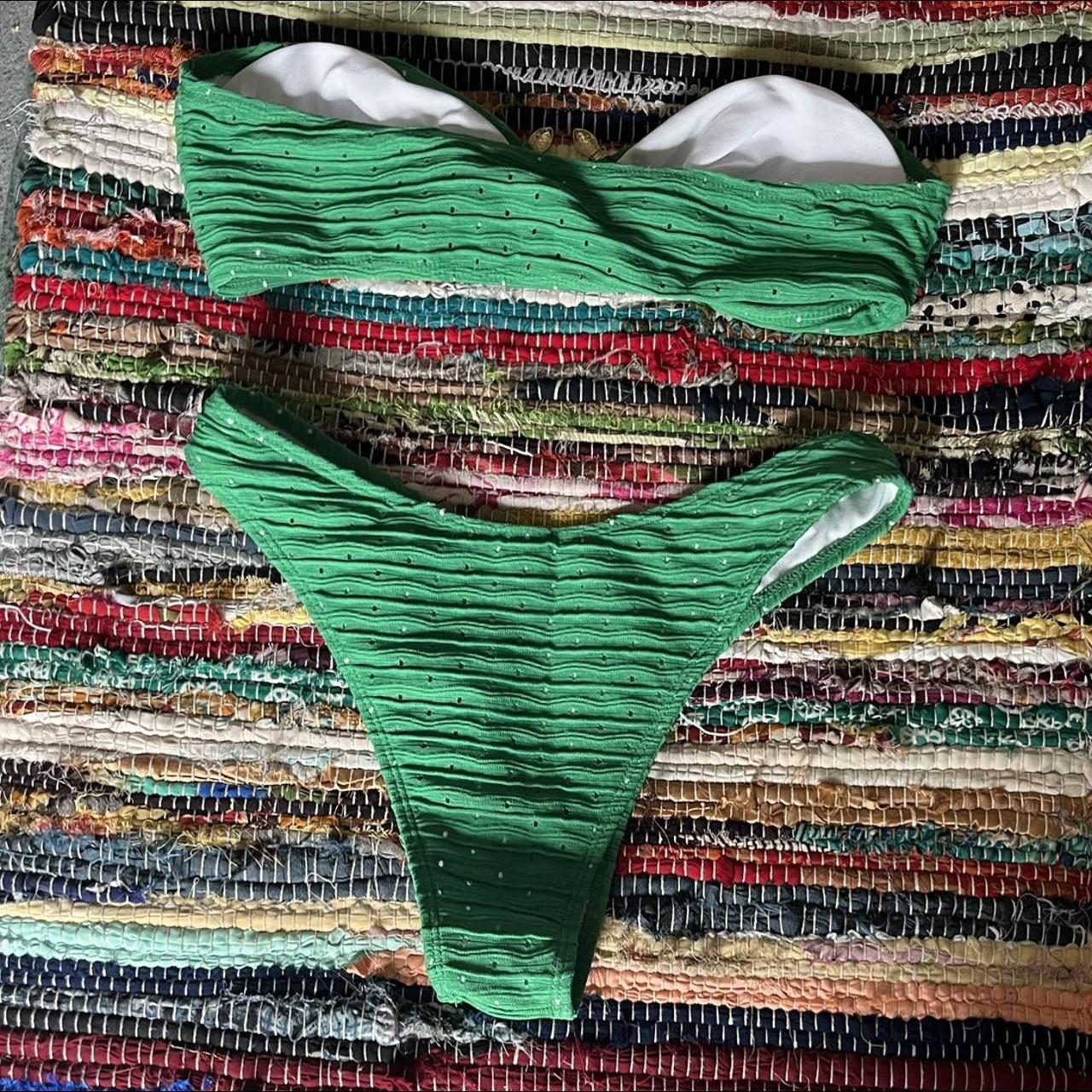 Shein Womens Green Bikinis And Tankini Sets Depop