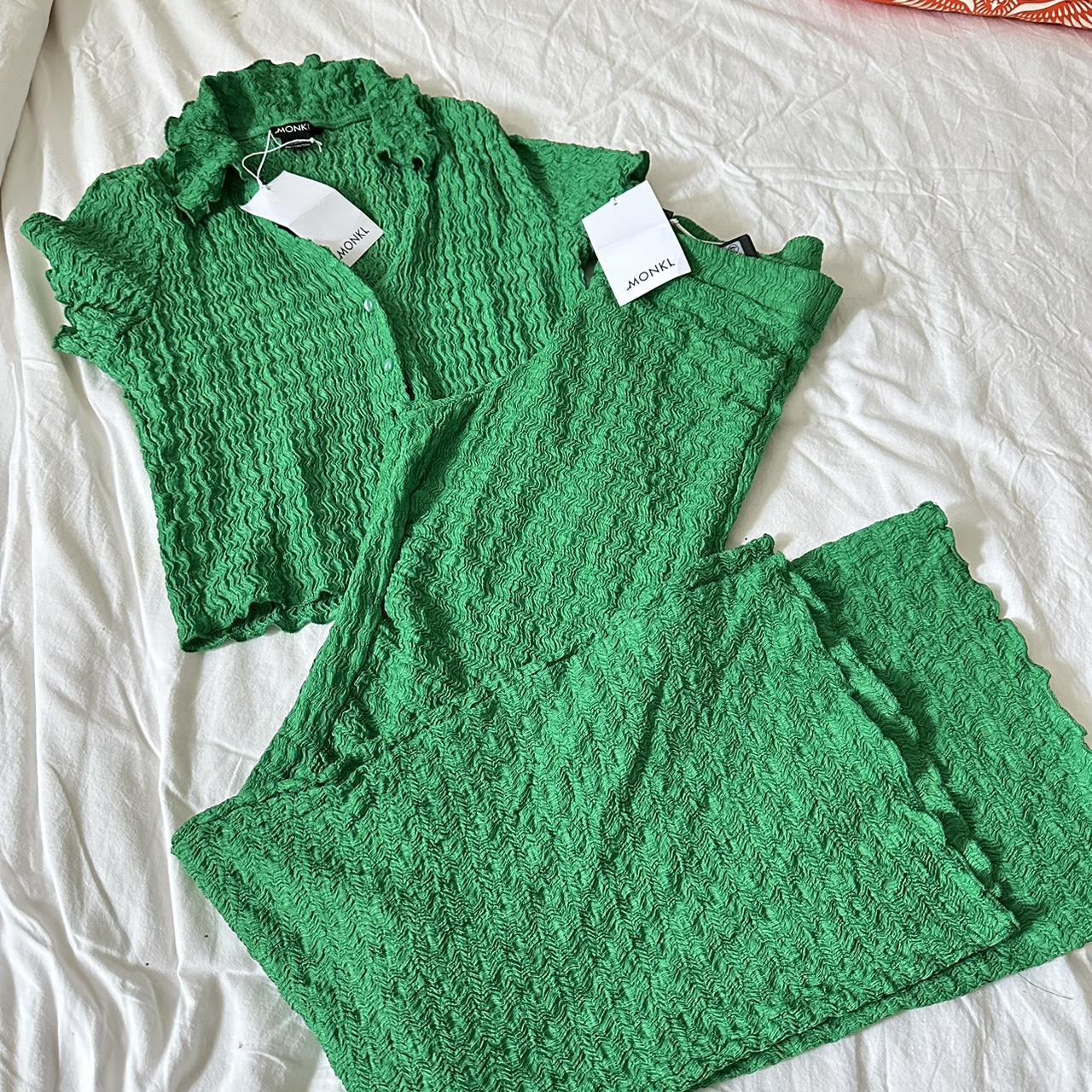 Monki Women's Green Trousers (2)