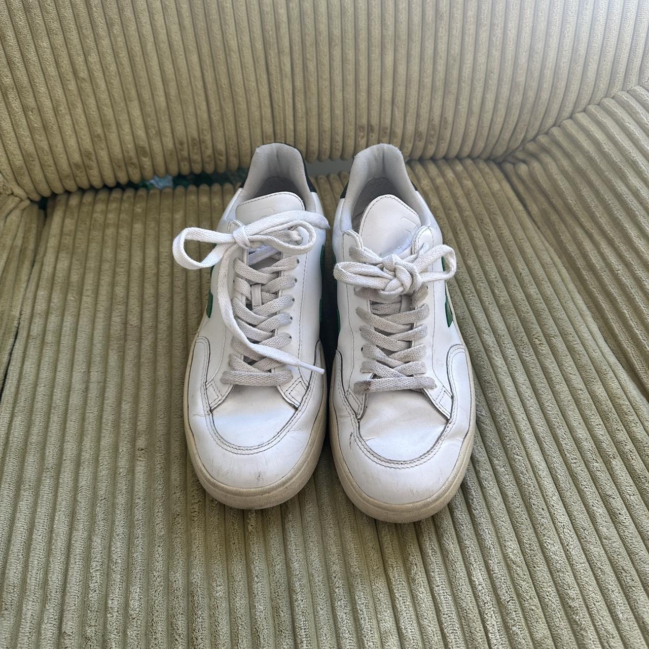 The cutest veja sneakers! Broken in & worn. Size US... - Depop