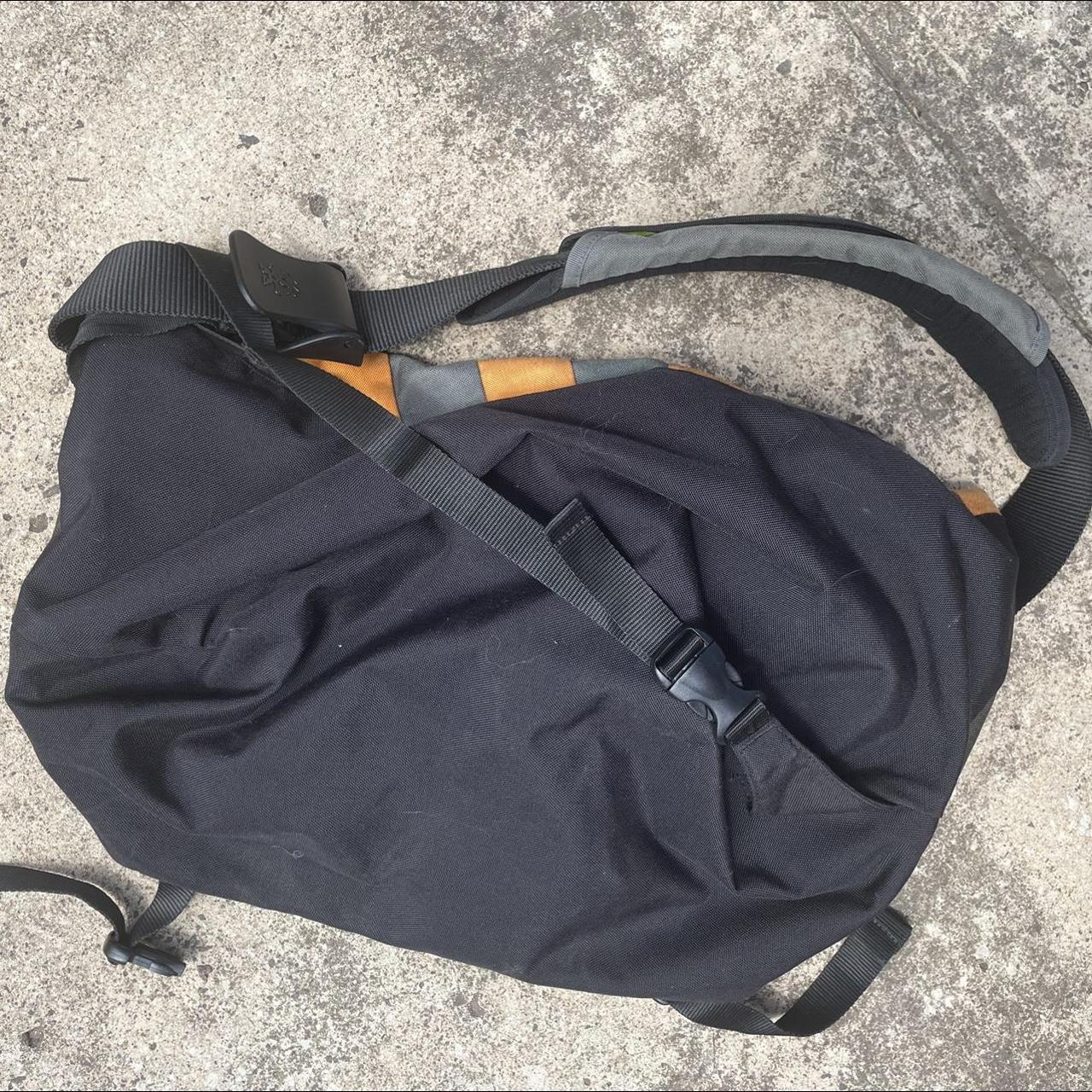 Crumpler Women's Orange and Grey Bag Depop