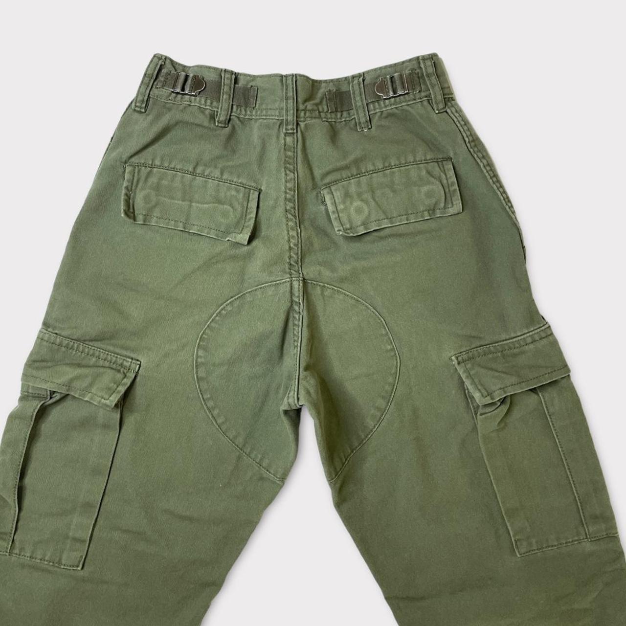 John Galt / Brandy Melville Green Cargo Pants... - Depop