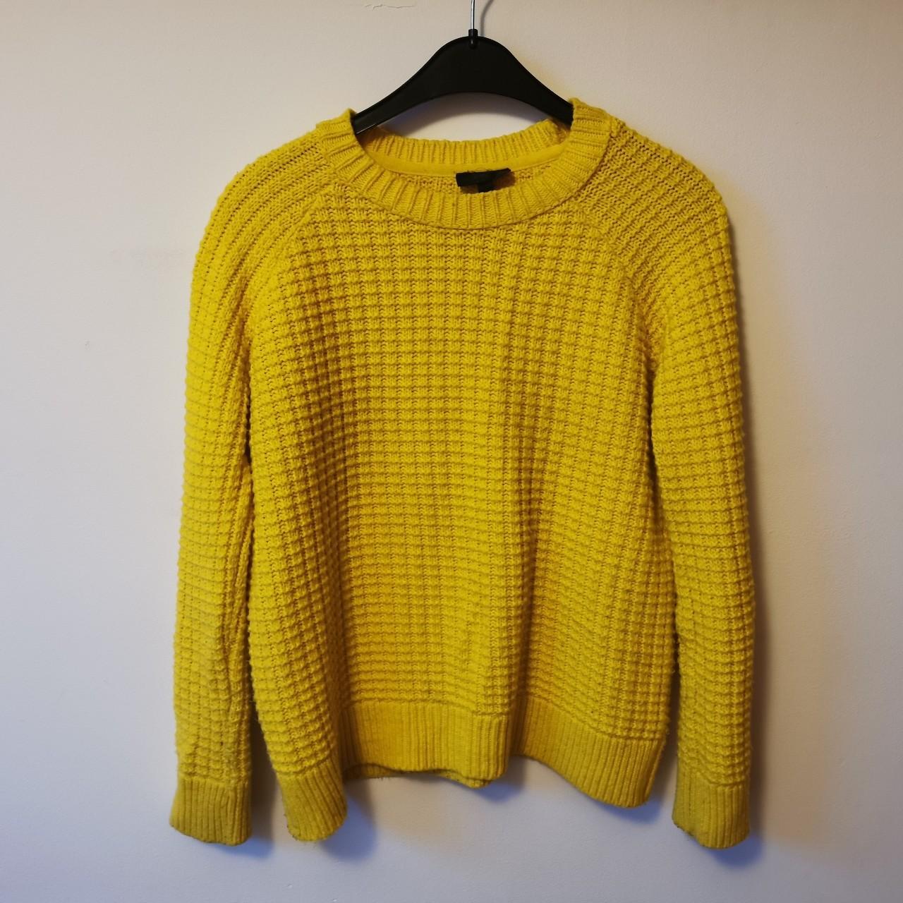 Canary yellow topshop oversized jumper