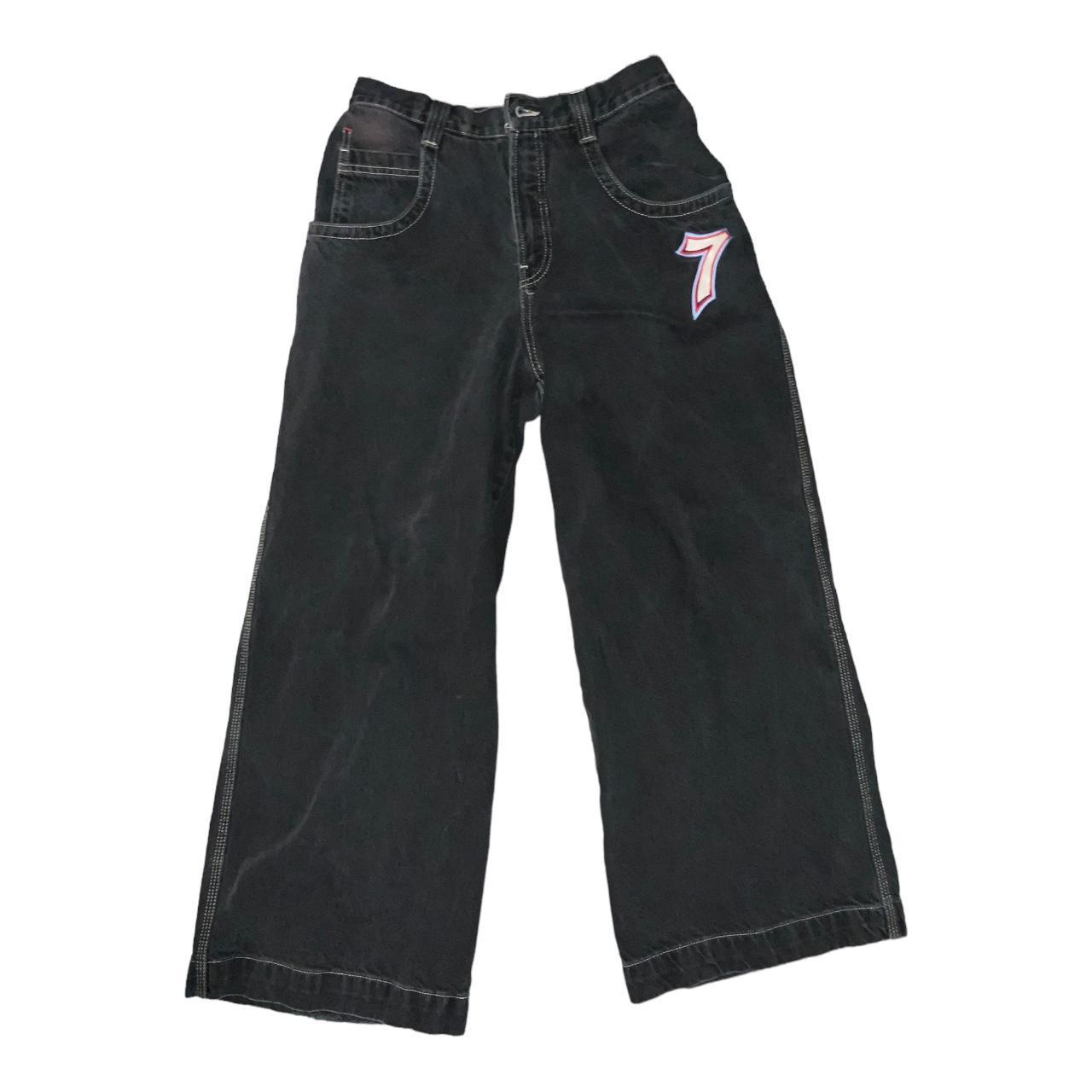 Rare Vintage Lucky 7 Dice Black JNCO Jeans *DONT... - Depop