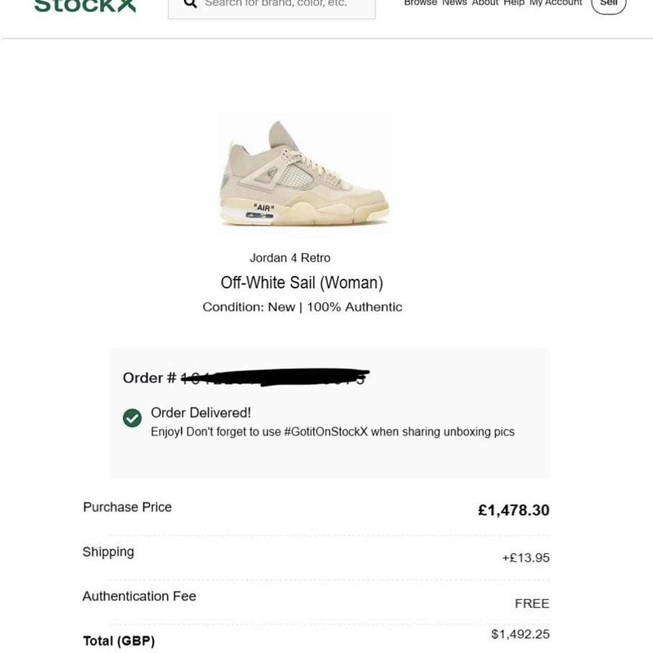 jordan4s off white