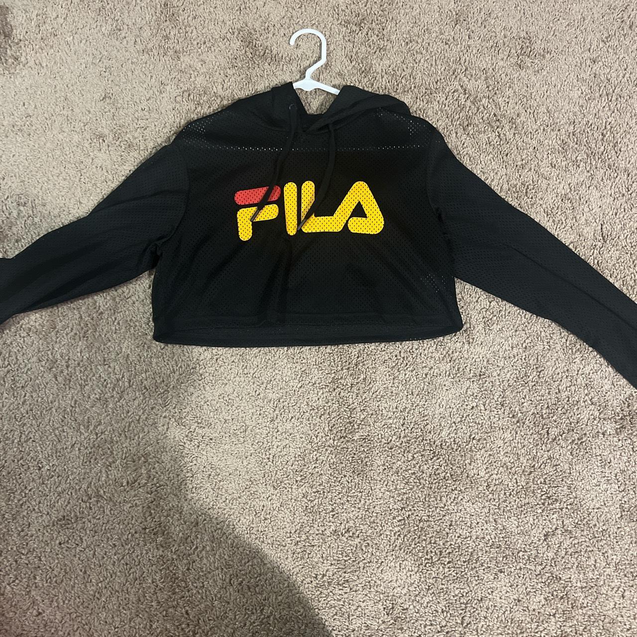 Fila cropped 2024 hoodie yellow