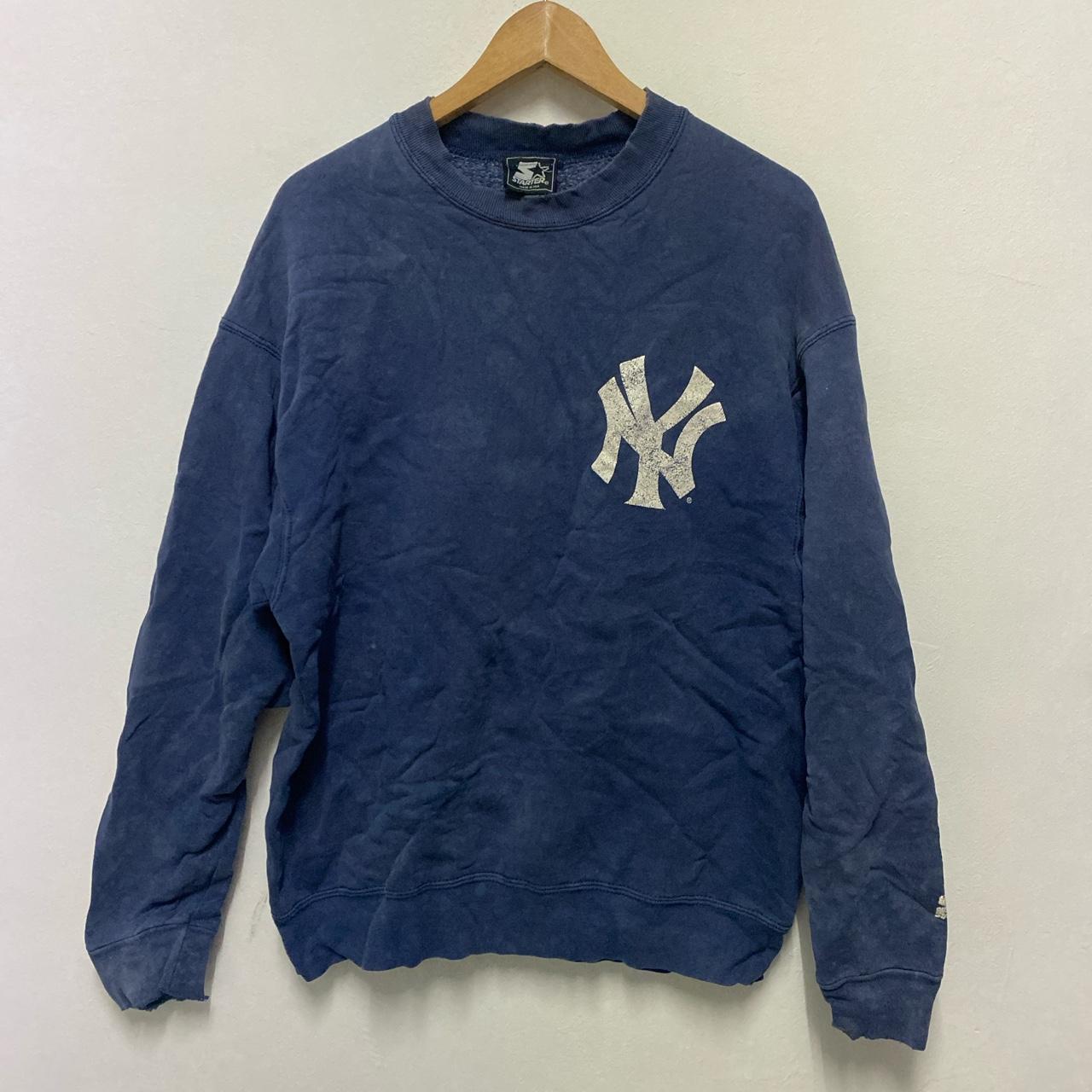 NY Yankees vintage sweatshirt Distressed crewneck - Depop