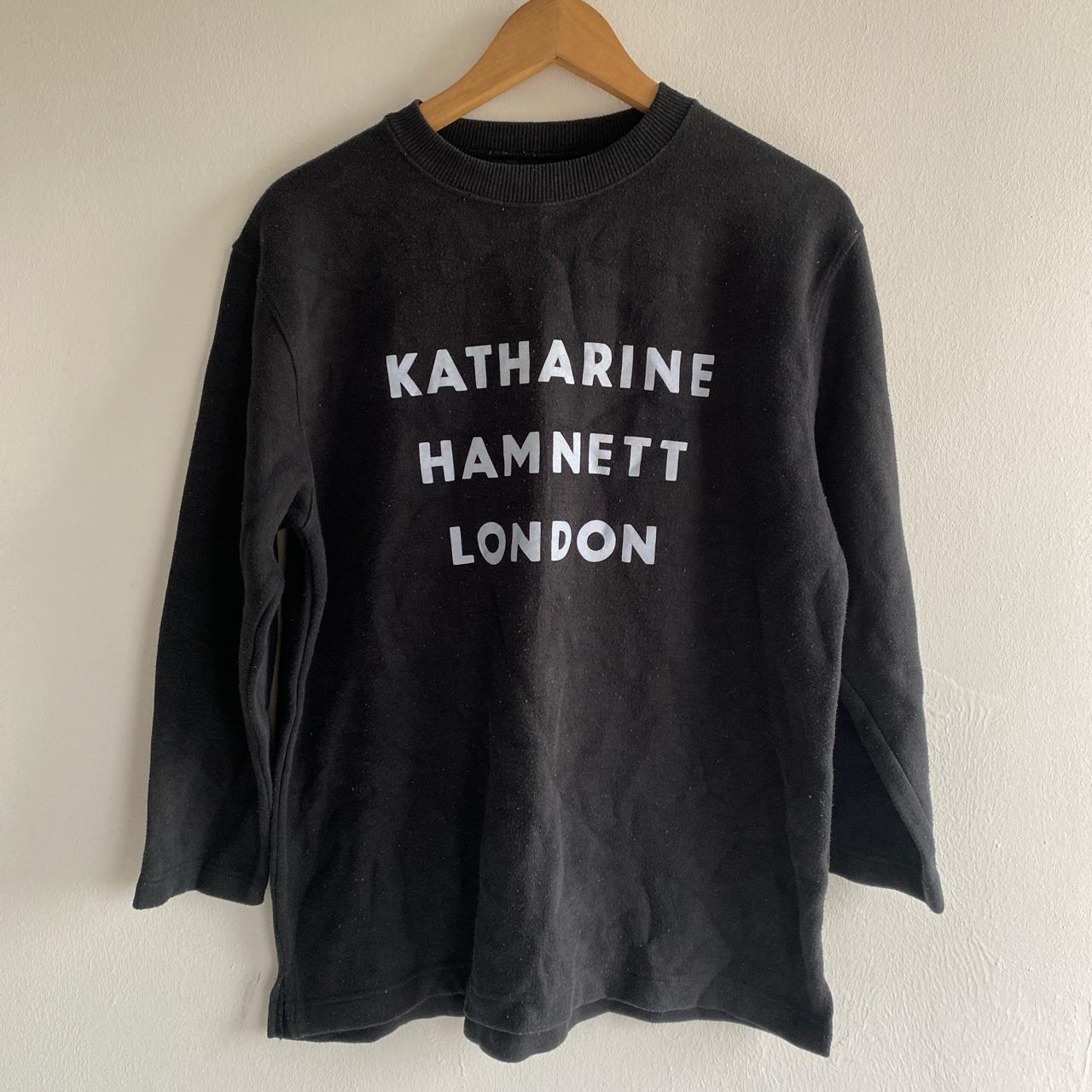 Katharine Hamnett London Sweatshirt, Pit 21”, Length