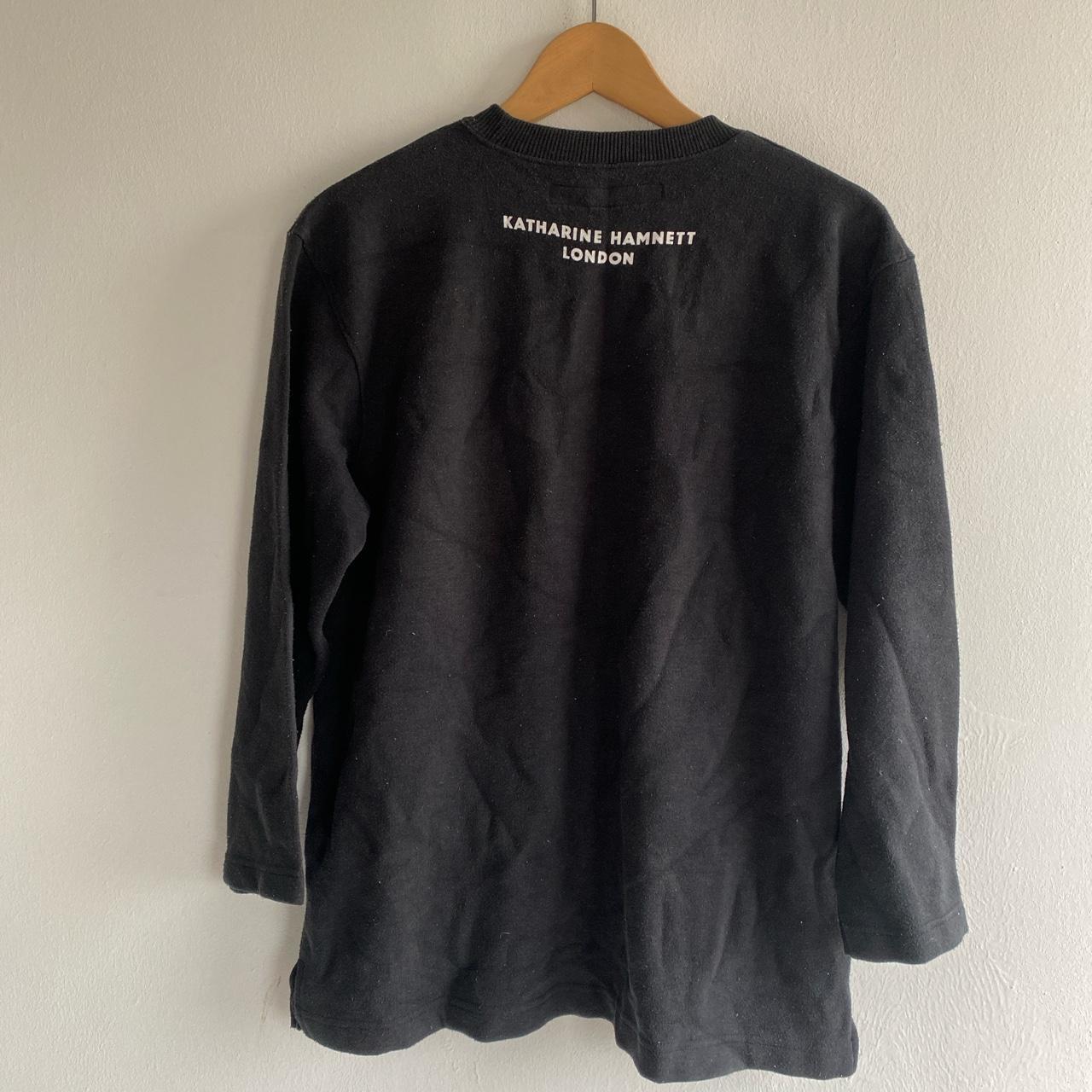 KATHARINE HAMNETT LONDON top/ トップス Katharine Hamnett London - Vince white organic cotton sweater