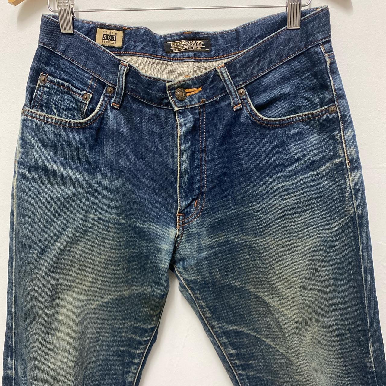 Vintage Edwin 503 Regular Jeans Zylon Fiber 13oz | Depop
