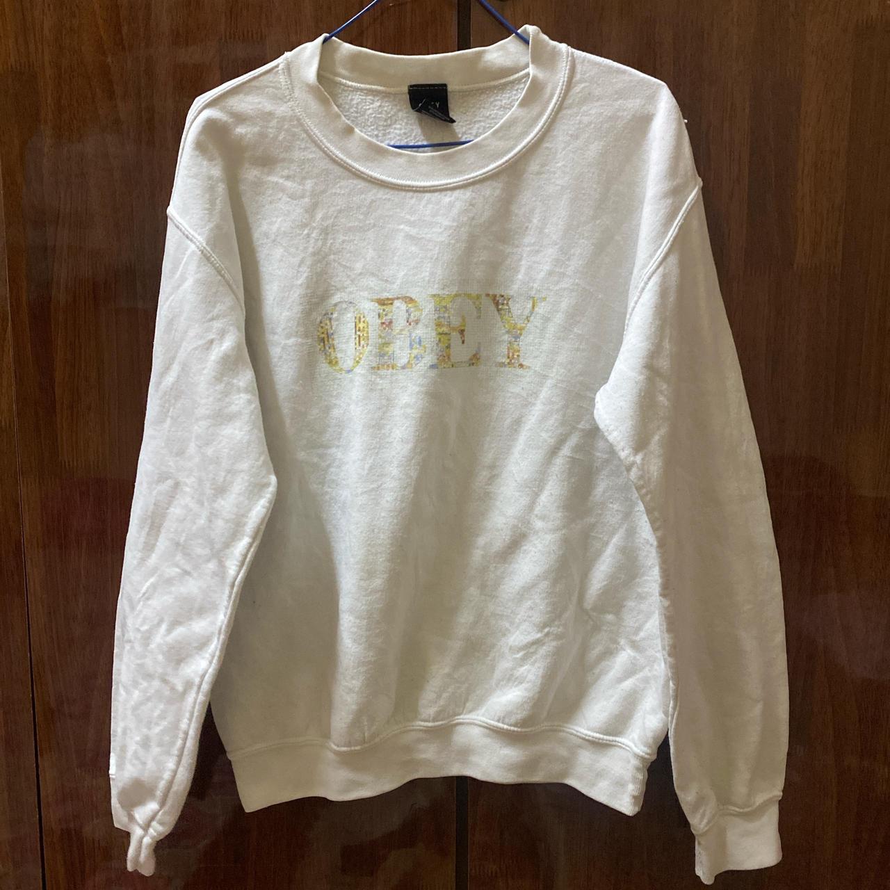 Obey Propaganda Sweatshirt Cotton poly Chest Depop