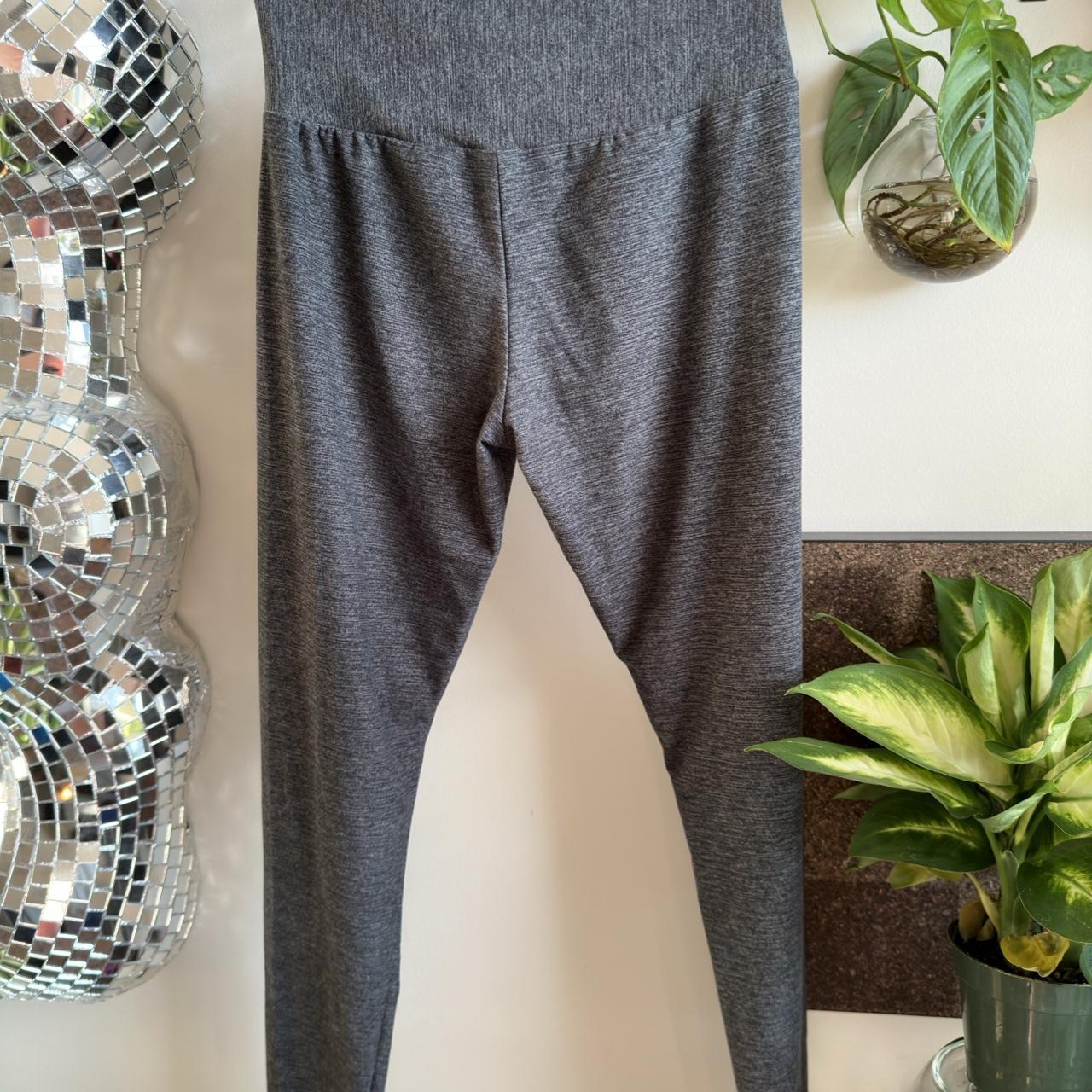 Grey Cross Waist Leggings No Boundaries - Depop