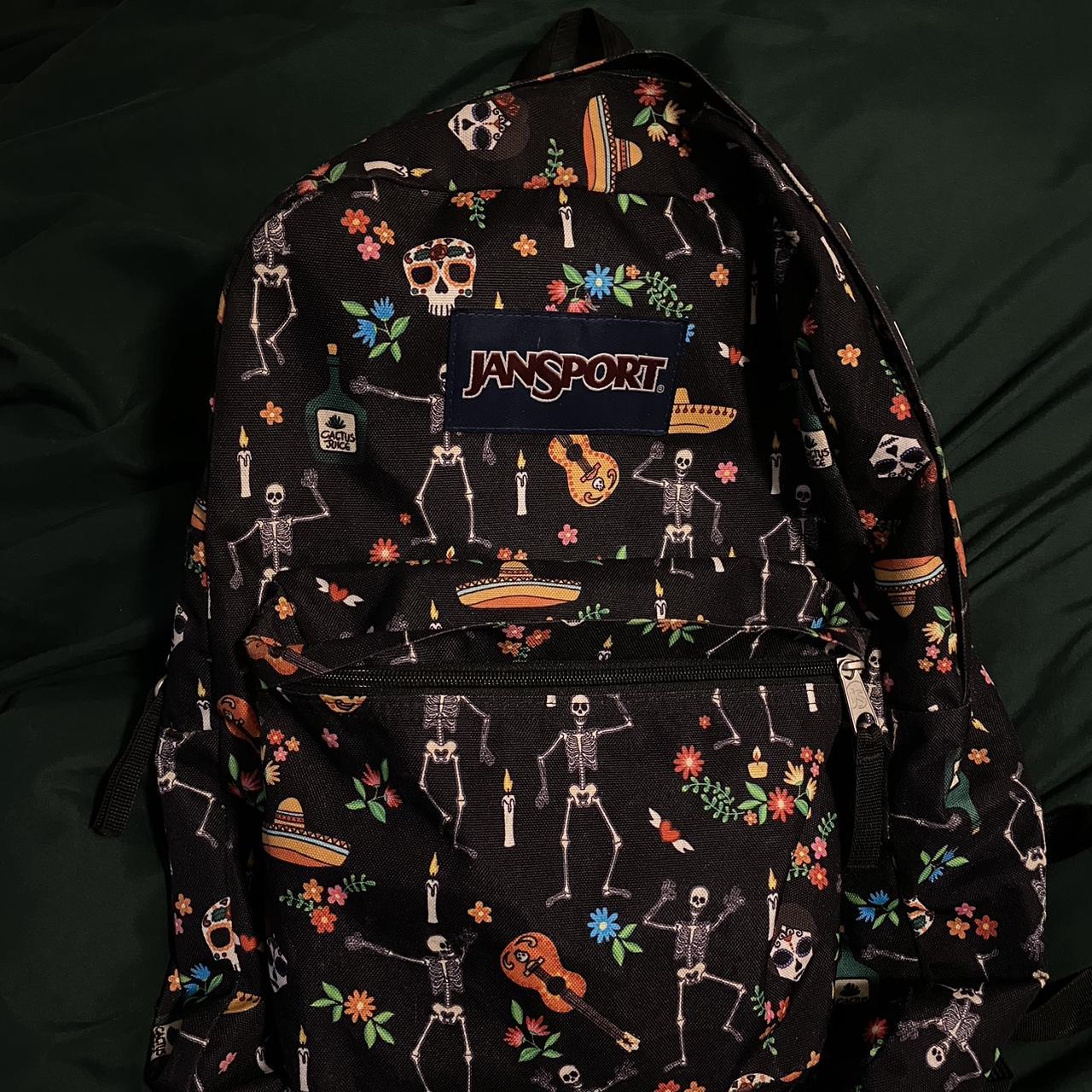 Jansport book bag cute design almost like new no... Depop