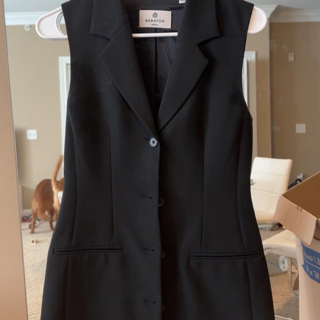 Black Aritzia blazer dress #blazer #dress slim Depop