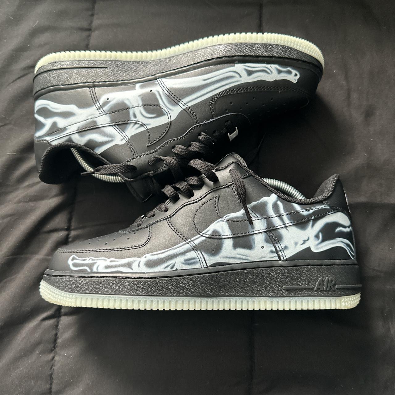 Black air force 1 cheap skeleton