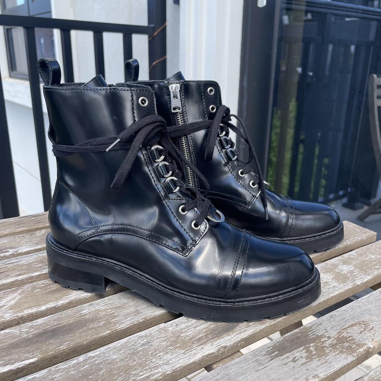 Size 36 selling All Saints Black Lira Combat Boots