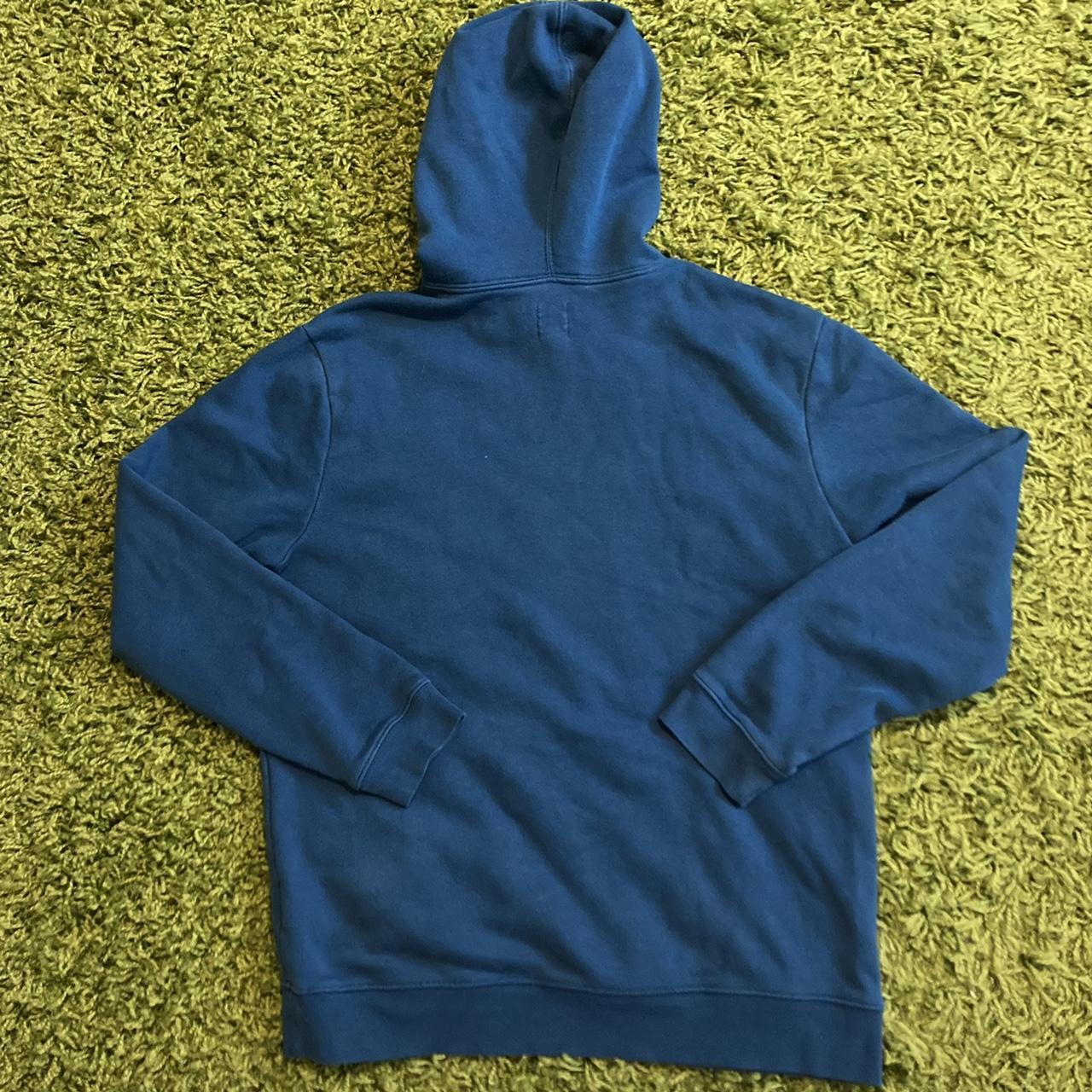 GAP Logo Hoodie Blue long sleeve spellout hoodie... - Depop