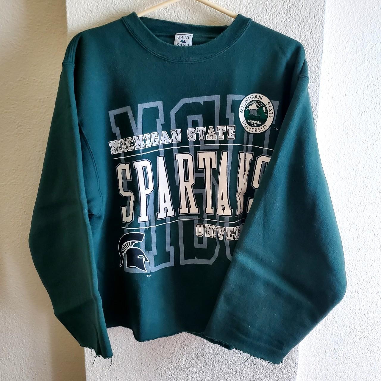 Michigan state cropped online sweatshirt