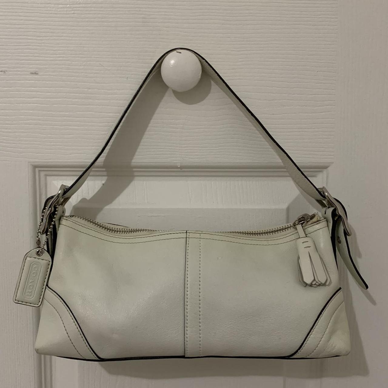 Buy Vintage Silver & White ashley Genuine Leather Satchel Coach Purse  Matching Wallet Gift for Her Online in India - Etsy