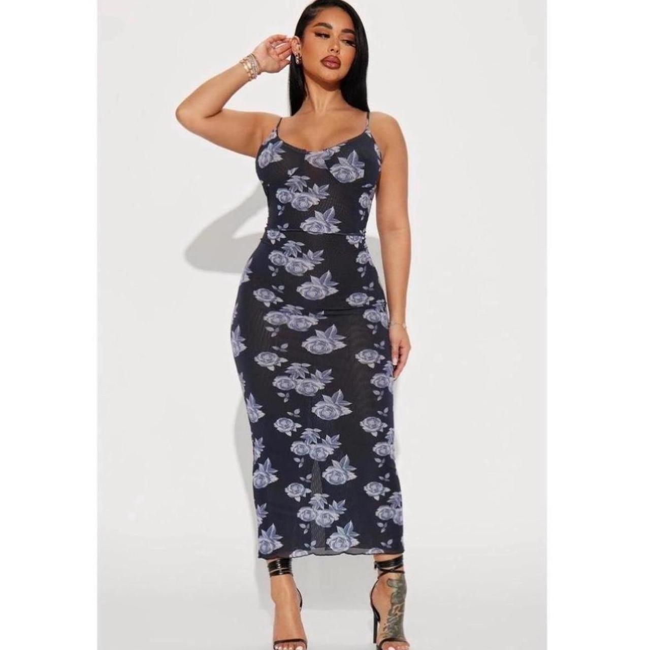 floral summer dress/sundress -size small, Depop