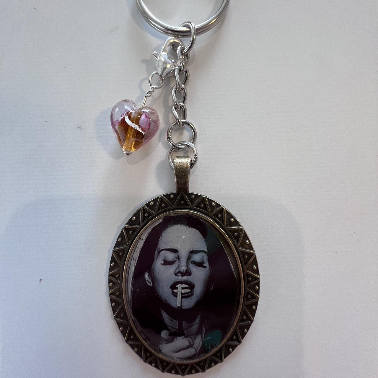 HANDMADE PHOTO KEYCHAIN (LANA DEL REY SMOKING A... - Depop