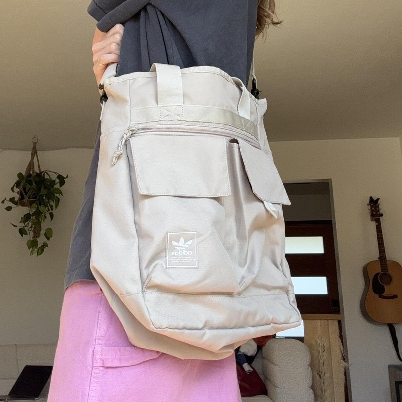 Adidas Originals Utility Backpack In Beige Adidas ORIGINALS