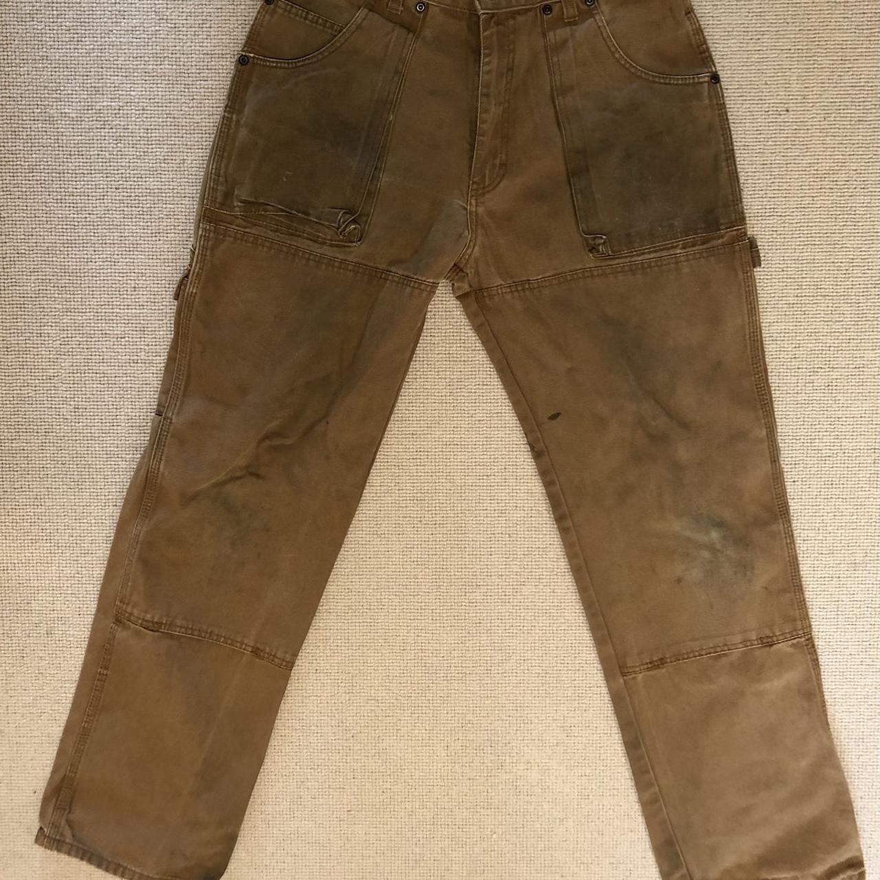 Dickies Men's Brown and Tan Trousers | Depop